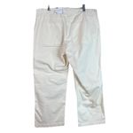 Old Navy Women’s NEW Chino Pants Cream Cotton Blend Mid Rise Casual Size 18 Photo 1
