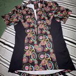 Sheila Moon Cycling Jersey Top Women’s Small mod Geometric Print Made in USA‎ Pink Photo 0