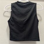 ZARA  Black Cropped Stretch T-Shirt (S) Photo 1
