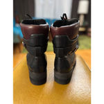 ZARA Women's  Boots Size 10.5 Black/ Burgundy Photo 2