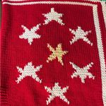 Talbots Vintage Hand Knit Stars Sweater Red Blue Green White Size XLarge Photo 4