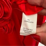 Amanda Uprichard  X Revolve Wolfe Maxi Gown In Crimson Red Rosettes Photo 9