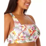 California Sunshine  Bikini Set Crossback High Rise Piping Floral Purple 2X Photo 7