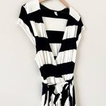 Old Navy True Wrap Dress in Black and White Stripe - Size XXL Photo 1