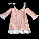 Nanette Lepore tie shoulder ruffle dress Photo 2