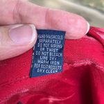 Karen Scott II Women's Vintage Shiny Red Long Sleeve Button Down Shirt Size 2X Photo 8