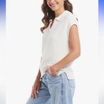 Weatherproof Vintage Cotton Cap Sleeve Sweater Photo 5