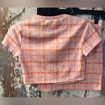 Freshman 1996 Two Piece outfit size small, Mini skirt and Crop Top, pink plaid Photo 3