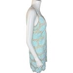 Lilly Pulitzer  Dress Size 8 Nadine Lilly Lace Whisper Blue V Neck Shift Minid Photo 3