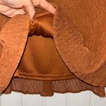 Andree by Unit  Rust Tiered Long Sleeve Top Women’s Medium Photo 6