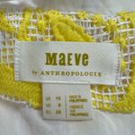 Maeve  by Anthropologie NWT Yellow Embroidered Lace Mini Dress Size 6 Photo 12