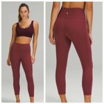 Lululemon  Athletica Wunder Train High-Rise Crop 23” Leggings, Mulled Wine sz. 4 Photo 14