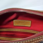 Dooney & Bourke Black Tan Pebbled Leather Patterson Paige Shoulder Hobo Bag Photo 10