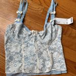 Urban Outfitters  Blue Lace Top Photo 0