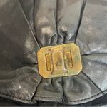 Juicy Couture Vintage  Black Leather Shoulder Bag Gold Twist Lock Detail | Y2k Photo 5