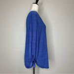 Talbots 100% Linen Split Crewneck Sleeves Tie Sweater Photo 7