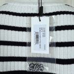 Milly NWT Women's Degrade Striped Bodycon Midi Sweater Dress Black & White Sz P Photo 6
