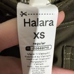 Halara High Waisted Straight Leg Button Pants XS Olive Green Forest Night NWT Photo 4