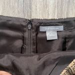 Ann Taylor  Checkered Tan and Brown Pencil Skirt with Slit Wool Women’s size 6 Photo 2