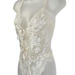 Victoria's Secret Vintage Victoria’s Secret Lace Stretch Bodysuit Gold Label Bridal Honeymoon Photo 4
