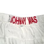 Johnny Was Ramble White Cupro Blend Jogger Pull-on Cargo Pants LARGE Photo 4