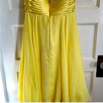Sherri Hill  Yellow Beaded Short Dress Size 8 Photo 7