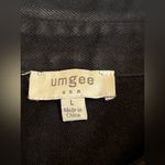 Umgee   Collared Long Sleeve Oversized Raw Hem Shacket Black Photo 2