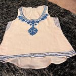 THML  white embroidered tank top M Photo 1