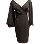 Bardot Crossover Top Bell Sleeves Black Size 6 NWT Photo 3