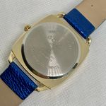 Gossip women gold tone case 41mm quartz analog blue leather band running Photo 5