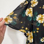 Torrid  Black Yellow Floral Ruffled Mini Dress Womens 2X Spring Casual Beachy Photo 7