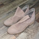 Eileen Fisher Leaf Nubuck Suede Perforated Booties in Earth Photo 0