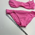 Melissa Odabash Pink‎ Two Piece Bikini Gold Accent Womens Size 8 Summer Vacation Pink Photo 7