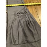 For Cynthia  Linen Blend boho lagenlook Tunic Button Up Asymmetric Dress XS Photo 7