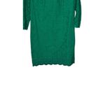Talbots  Women's Dress 3/4 Sleeve Lace Kelly Shift‎ Scalloped Hem Green Size 8 Photo 3