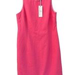 Southern Tide Womens Pink Scallop Hem Sleeveless Dress Size 8 Cotton Shift NWT Photo 0