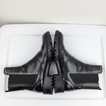 ZARA  Trafulac Studded Combat Moto Ankle Boots Black Slip On Size EU39/US 8.5 Photo 10