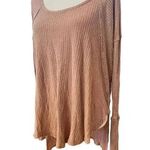 Free People ventura long sleeve waffle knit boho top size M Photo 0