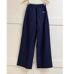 FIGS Ultra High Rise Shelby Wide Leg Scrub Pants in Navy, Size X-Small Photo 10