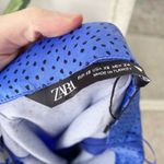 ZARA Satin Side Slit Spotted Midi Skirt Photo 7