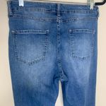 Charming Charlie Medium Blue Embroidered Hem Sz 8 Cropped Jeans Photo 5