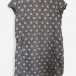 Habitat  Linen Grey + White Polka Dot Shift Dress – Cottagecore Minimalist (Sz S) Photo 1