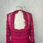 Saylor  Suzie Long Sleeve Lace Sheath Midi Dress Fuchsia‎ Pink Size Medium Photo 7