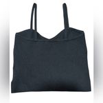 Madewell Corset Black Ribbed Tank Top Size M Whimsigoth Witchy Batty Edgy Chic Photo 3