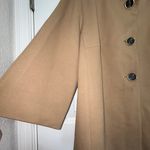 Chico's Chico’s Button Front Faux Fur Trim Swing Coat Jacket Photo 1