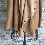 Chico's  Grommet faux suede drape jacket Small NWT Photo 2