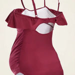Old Navy Women's One Piece Maternity Swimsuit size small P purple Photo 0