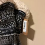 Dearfoams  Cozy Black and White Slipper Socks Photo 4