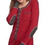 Abercrombie & Fitch Sleepwear Collection Size M Red Contrast Trim One Piece Photo 2