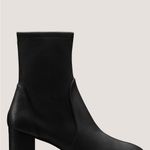 Stuart Weitzman NWOT  Yuliana 60 Black Leather Ankle Boots Photo 4